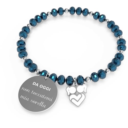 Bracelet 10 Buoni Propositi Woman Crystal in Steel B-5260/BL - B-5260/BL